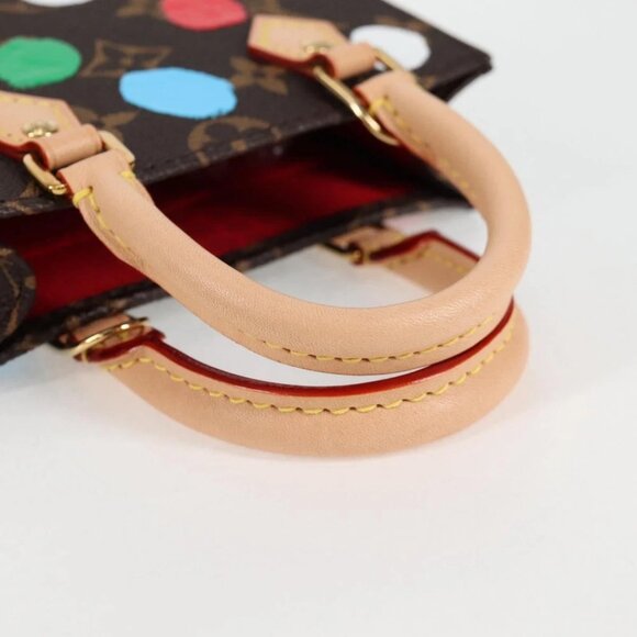 LOUIS VUITTON Monogram Yayoi Kusama Petit Sac Plat Bag 2way M81867 Auth 128264SM - Picture 10 of 15